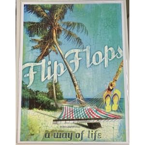 Patrick Reid O’Brien Flip Flops Lithograph Print
